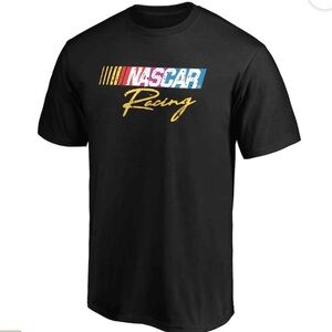 💕5/$15 Nascar Black Tee with Colorful Logo, NEW